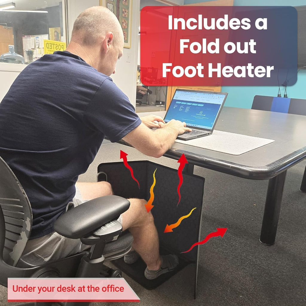 Lavawall Electric Warming Wall: Portable Space Heater for Office & Home