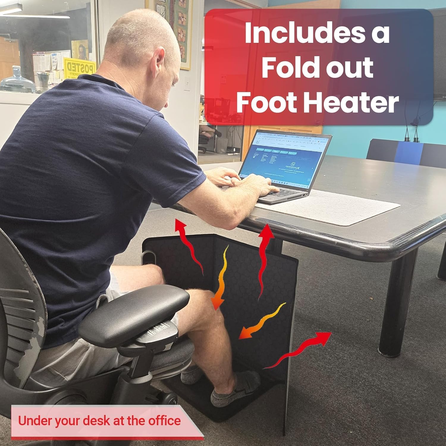 Lavawall Electric Warming Wall: Portable Space Heater for Office & Home