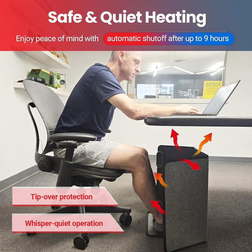 Lavawall Electric Warming Wall: Portable Space Heater for Office & Home