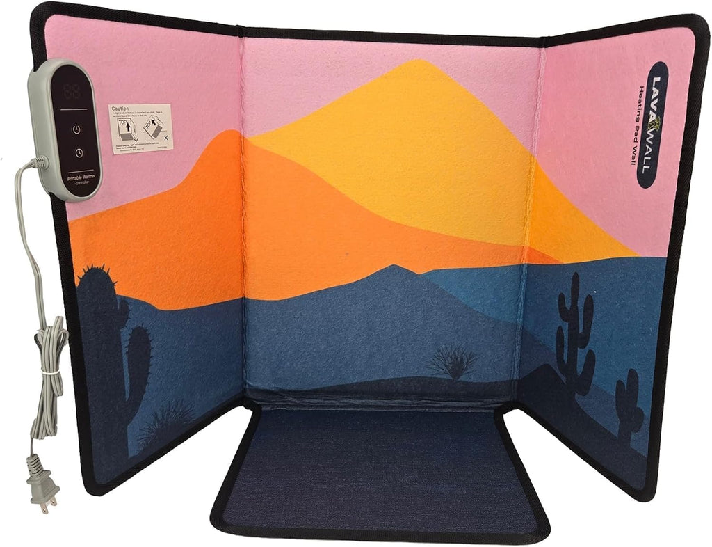 Lavawall Electric Warming Wall: Portable Space Heater for Office & Home