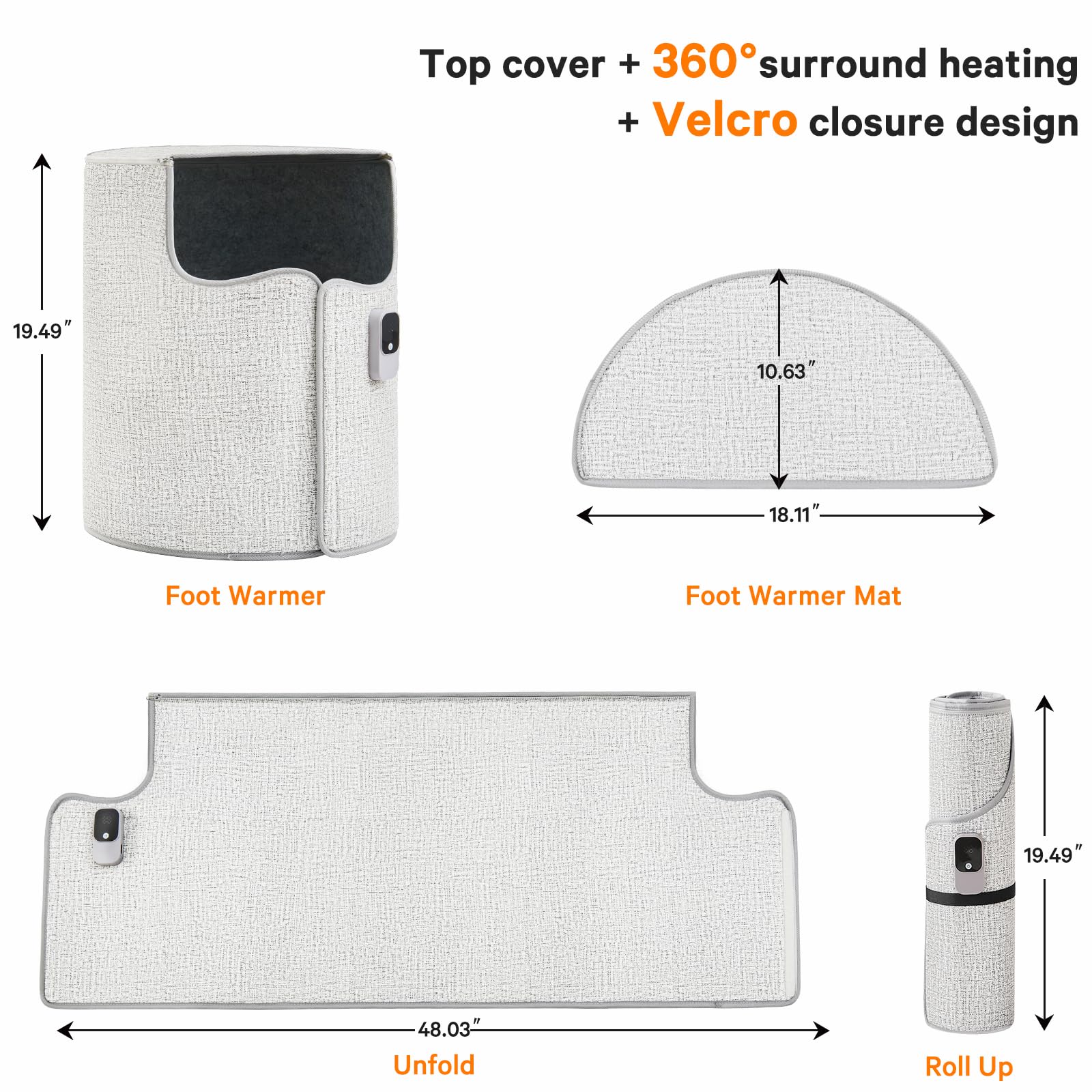 Leg Foot Feet Warmer For Office Home Quiet