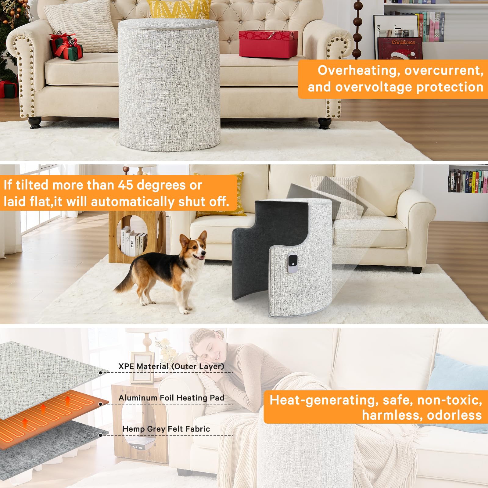 Leg Foot Feet Warmer For Office Home Quiet