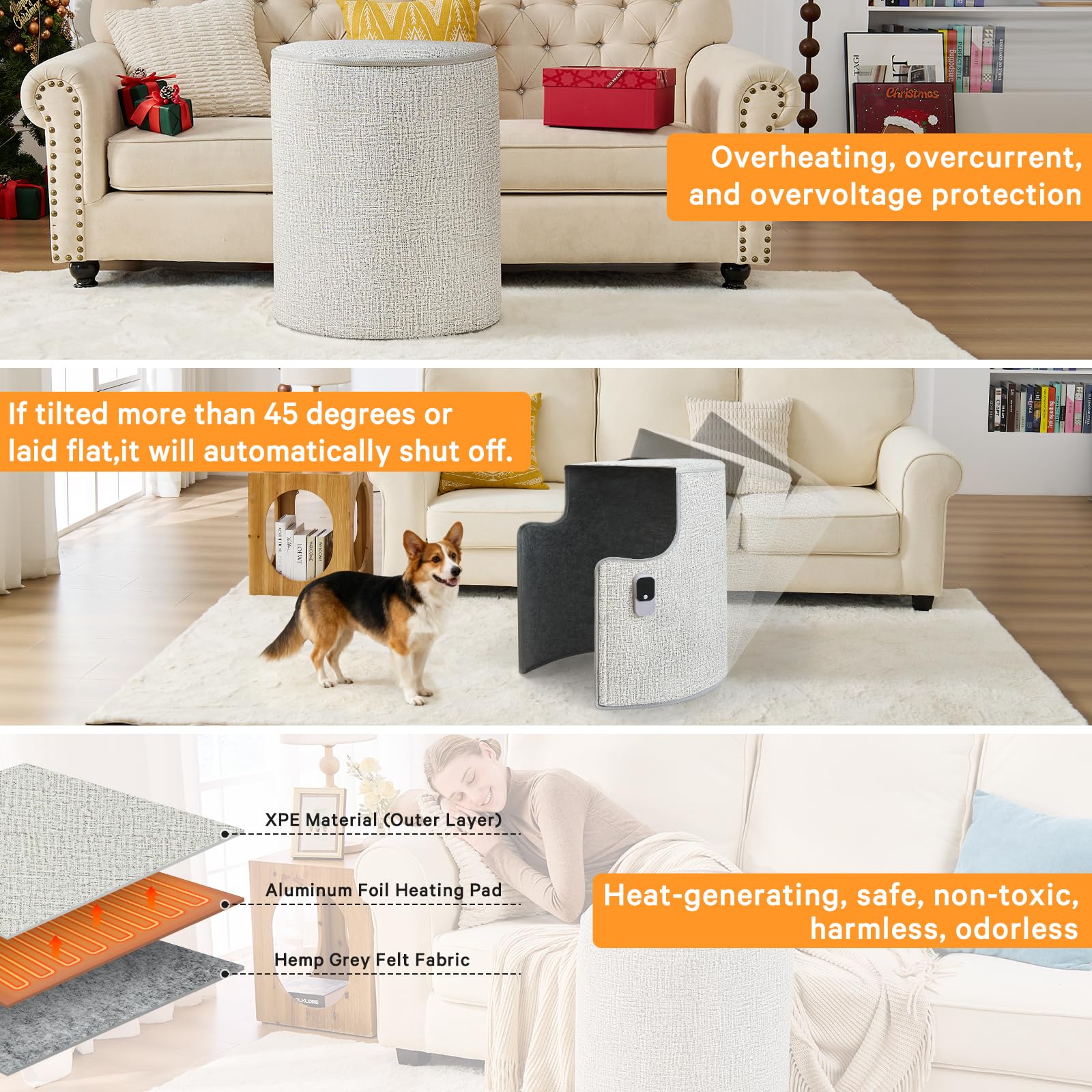 Leg Foot Feet Warmer For Office Home Quiet